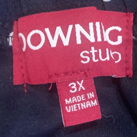 NWT Downing Studio full polka dot lined flowy skirt side tie elastic waist 3x - Picture 6 of 9